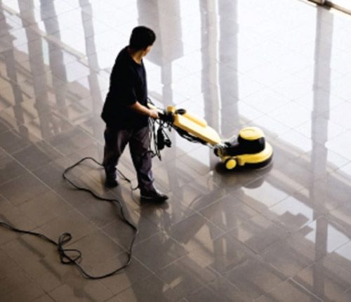 mosaic floor polishing
